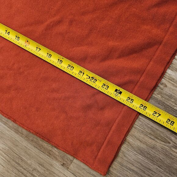 Vtg Arizona Jean Sweater Mens L Orange 1 Stripe Y2K Preppy Cotton Boho Cottage - Picture 8 of 8